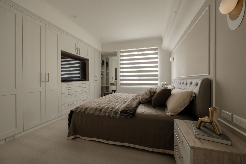 淺色空間加入線板、弧形設計,31坪中古屋變身優雅美式宅! 美式風 老屋翻新