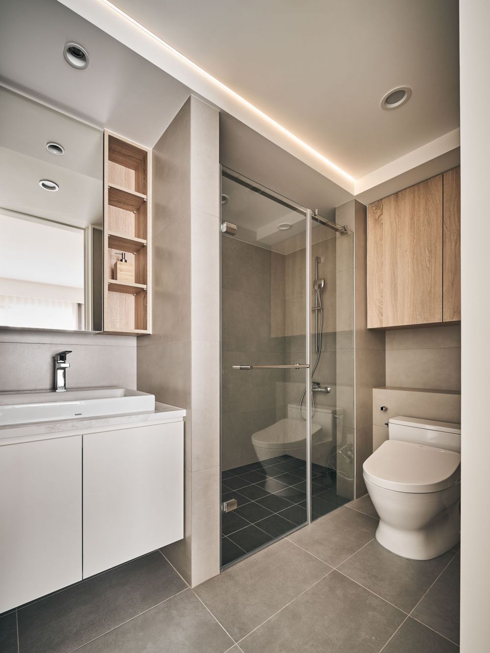 台北中山｜奶油色隧道裡捉迷藏 33坪簡約奶油宅