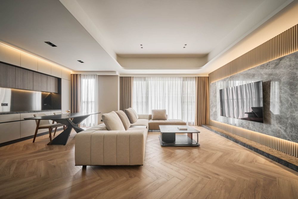 新北樹林｜拉開我家的玫瑰金緞帶 36坪現代低調輕奢宅