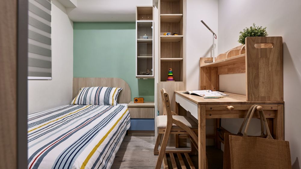 兒童房系統櫃設計｜收納與色彩共構孩子的小天地