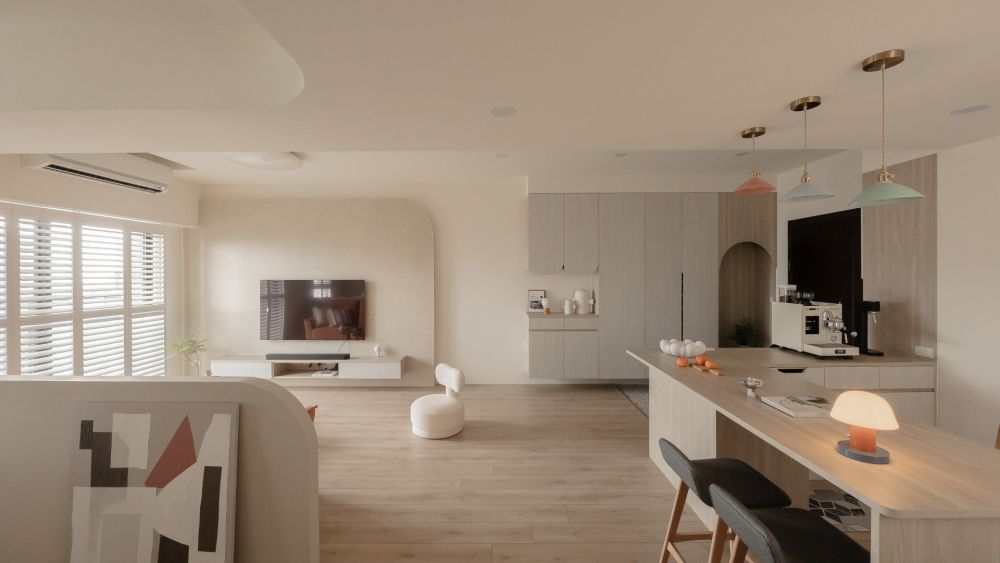 光影灑落親子共享的美好日常！31坪奶油北歐宅帶你看