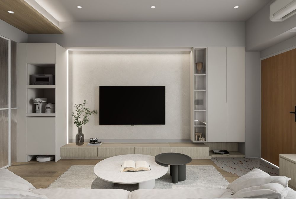 15坪 奶茶×慕斯灰現代風