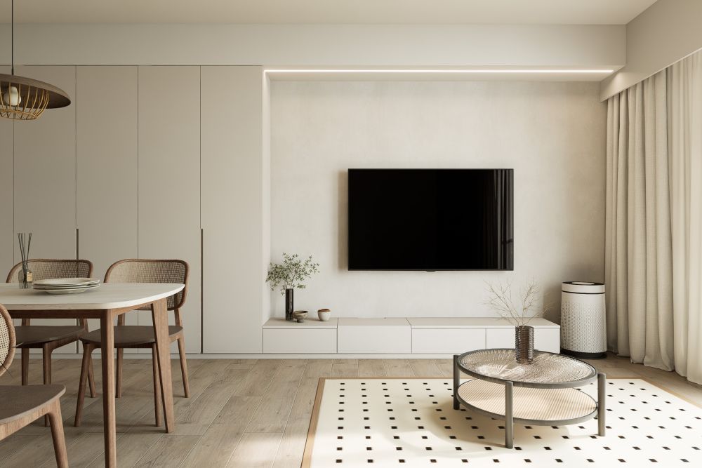 意式極簡x暖棕原木風