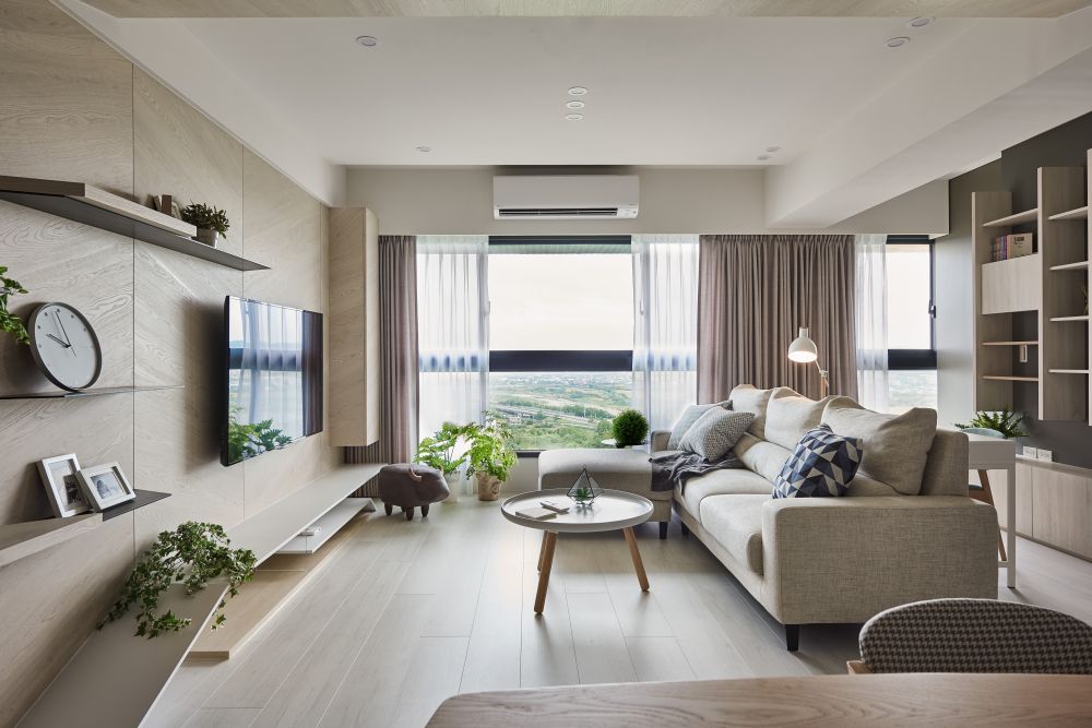 現代風裝修 35坪 4房 200萬 K - house 裝修案例效果圖 - 100室內設計