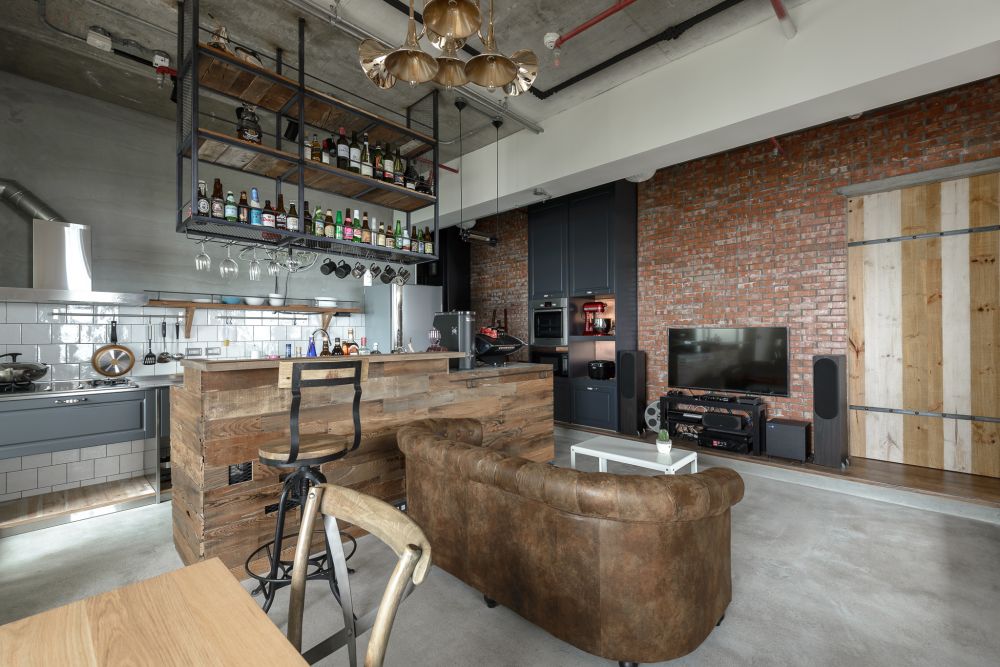 收納,紅磚,水泥