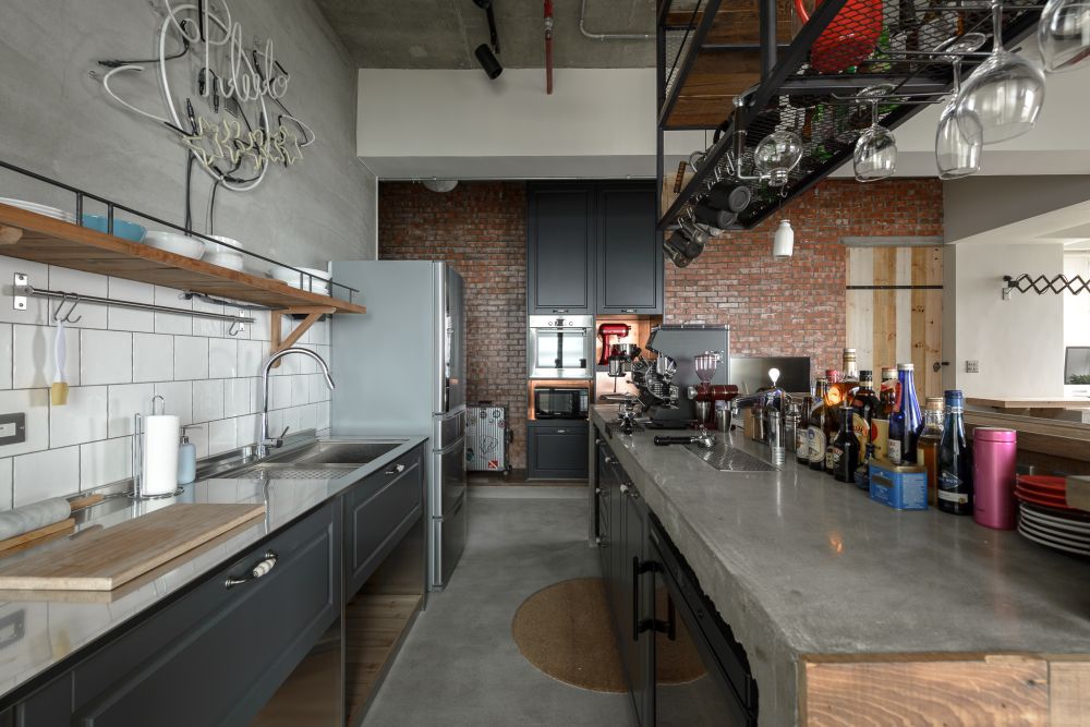 收納,紅磚,水泥