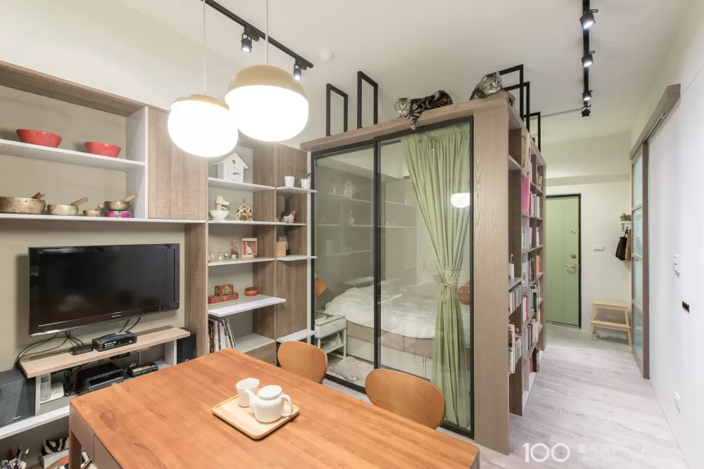 11坪現代風1房0廰0衛老屋翻新裝修效果圖 11坪的貓咪窩心宅 100室內設計