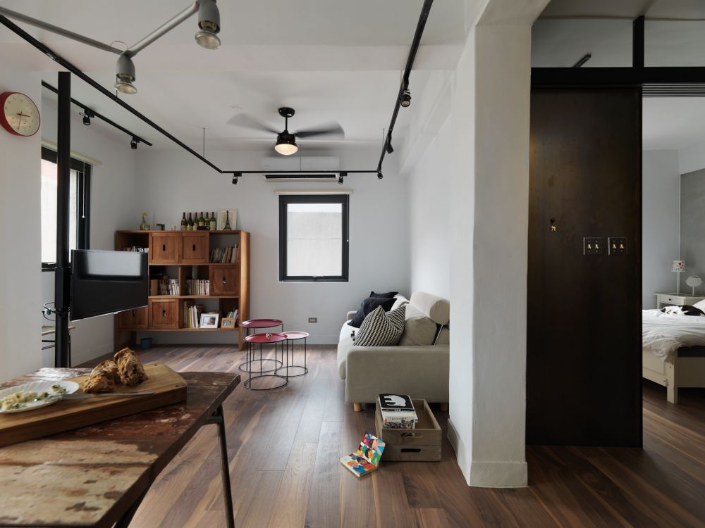 老屋翻新,LOFT,採光,水泥,鐵件