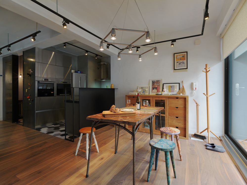 老屋翻新,LOFT,採光,水泥,鐵件