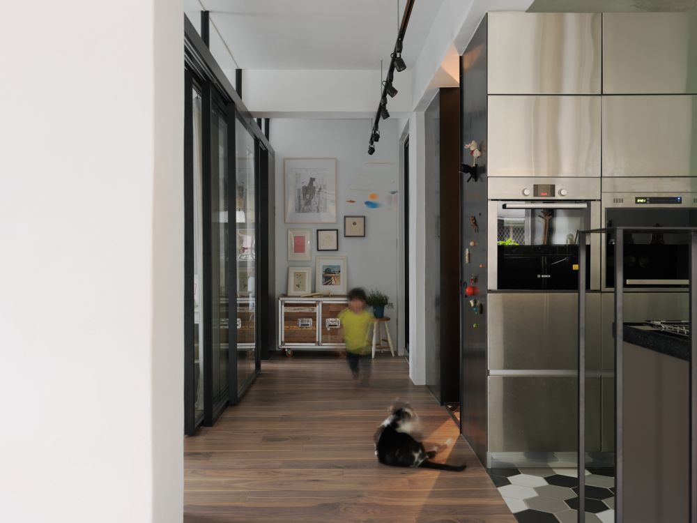 老屋翻新,LOFT,採光,水泥,鐵件