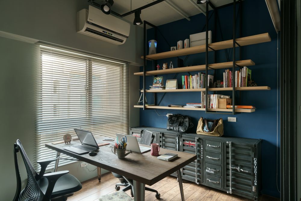 在LOFT風情宅綻放一片藍