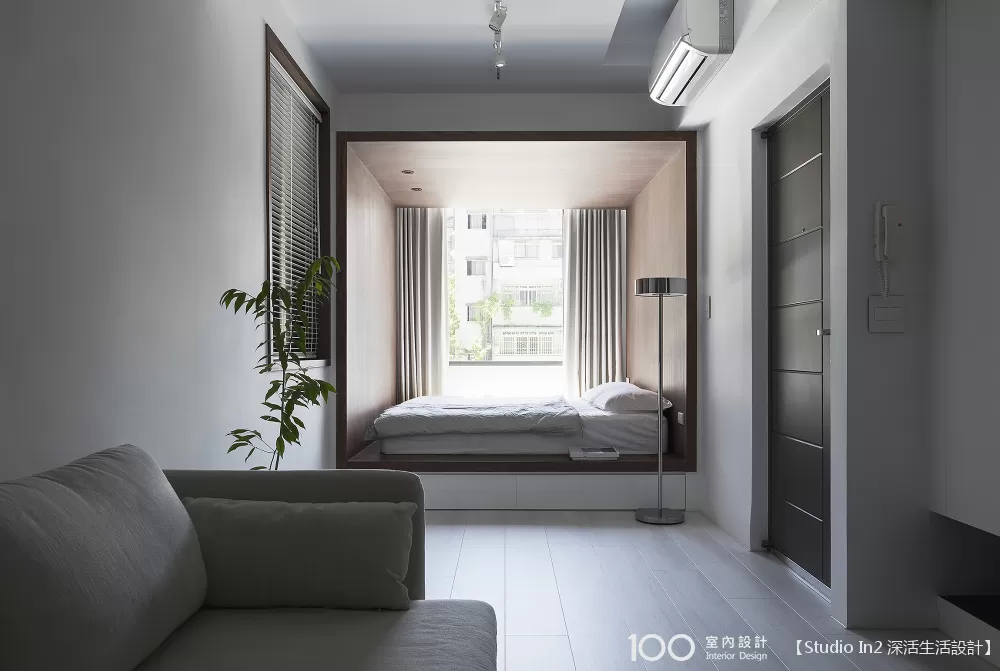 11坪現代風2房0廰0衛老屋翻新裝修效果圖 Chin Residence 100室內設計