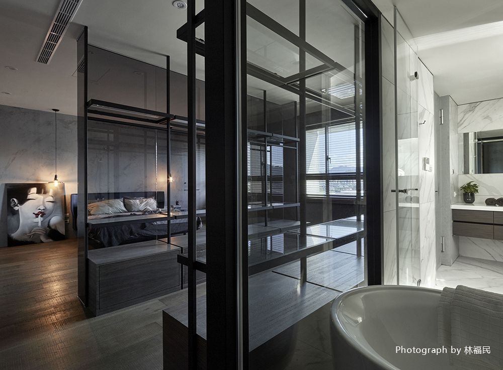 新成屋,採光,玻璃,隔間,質樸