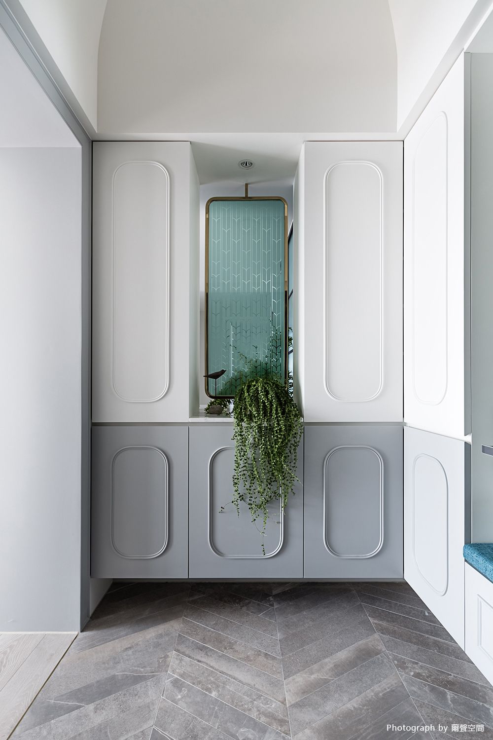 新成屋,跳色,藍色,開放式