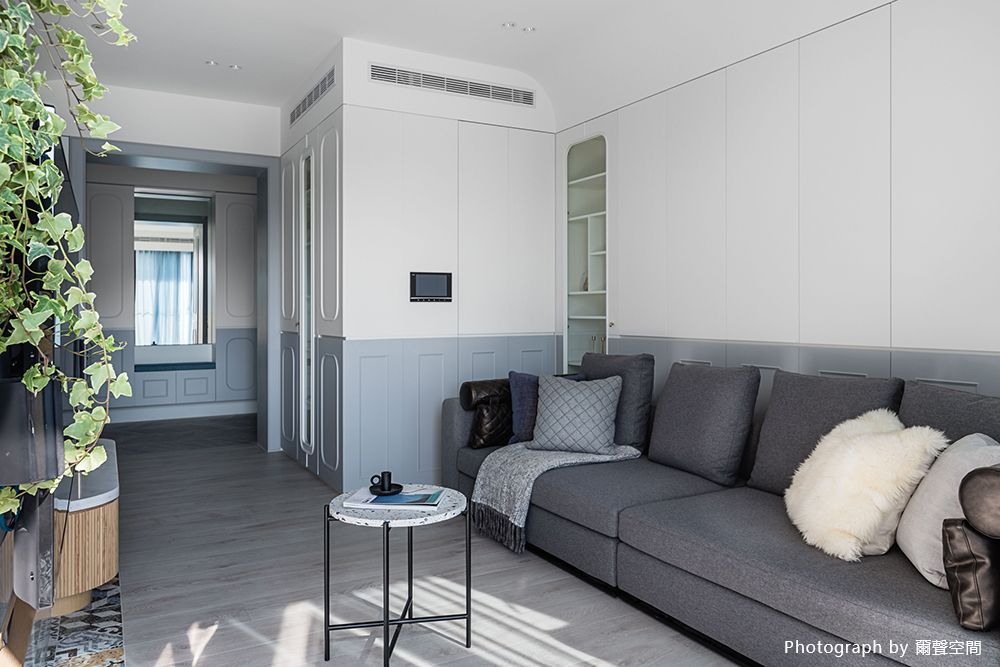 新成屋,跳色,藍色,開放式