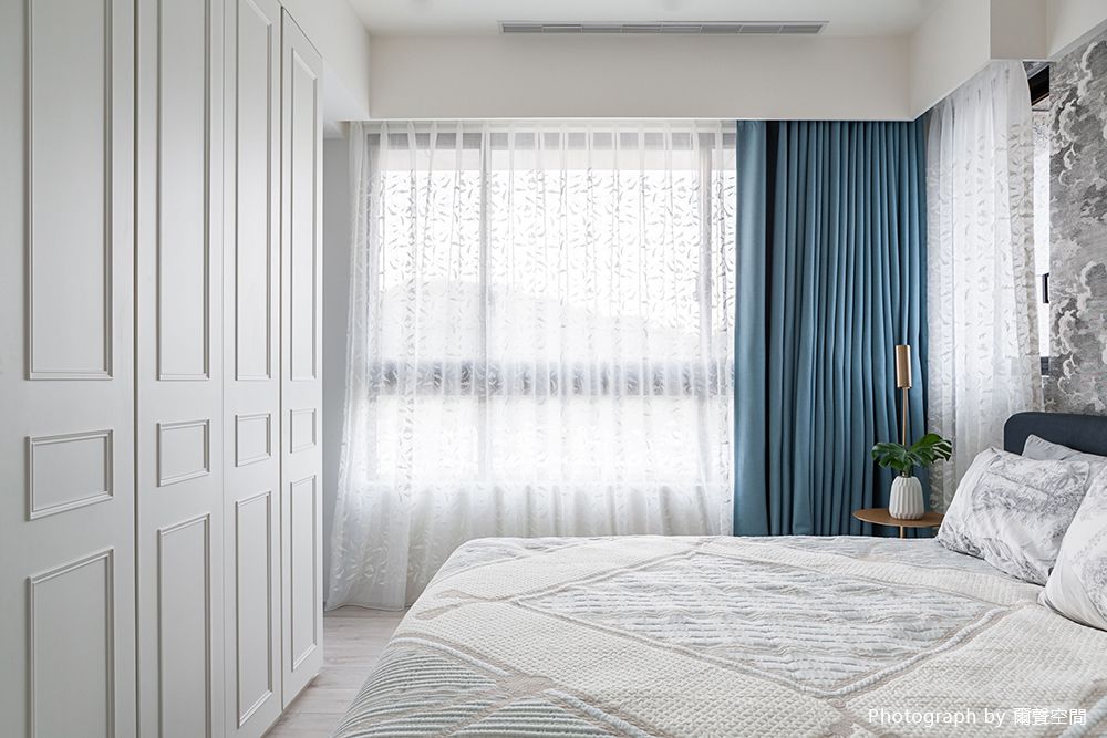 新成屋,跳色,藍色,開放式