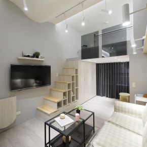 適合小資族的挑高夾層屋 現代風 新成屋
