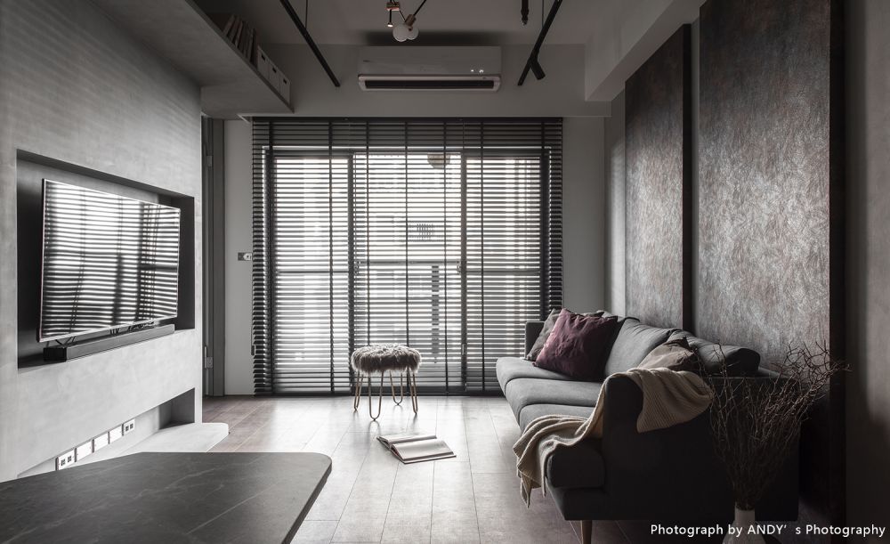 工業風,北歐風,鐵網屏風,黑板牆,特殊刮痕牆壁