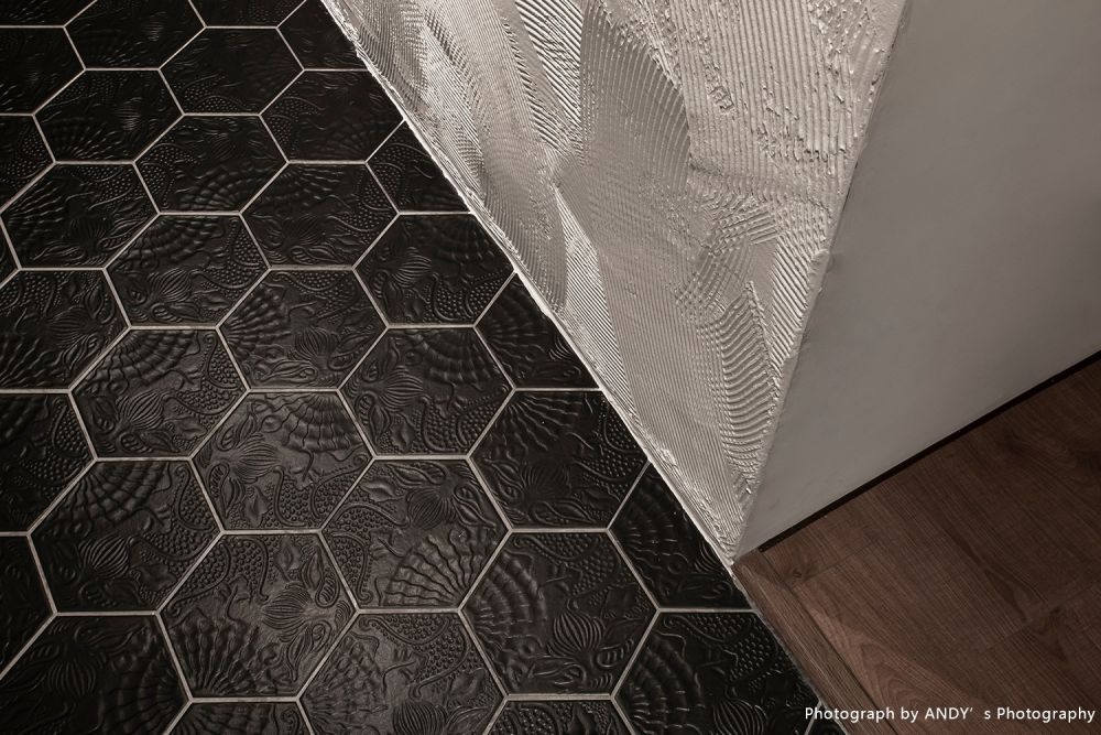 工業風,北歐風,鐵網屏風,黑板牆,特殊刮痕牆壁