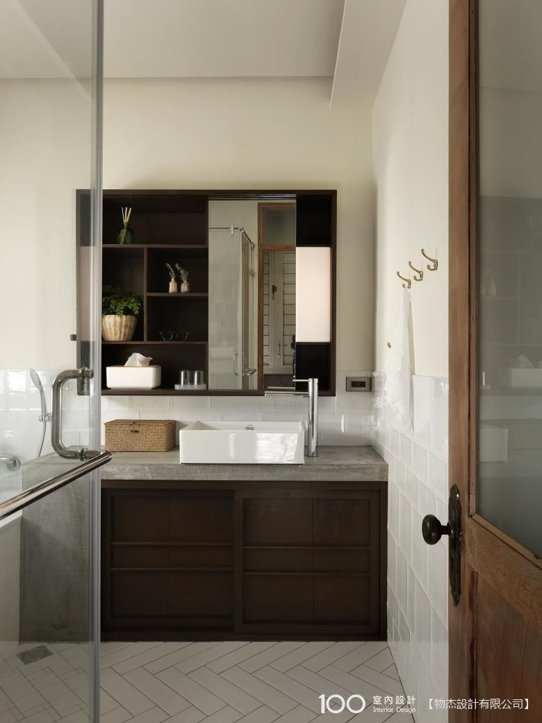 衛浴,衛浴鏡,方框鏡,金屬,莫蘭迪色