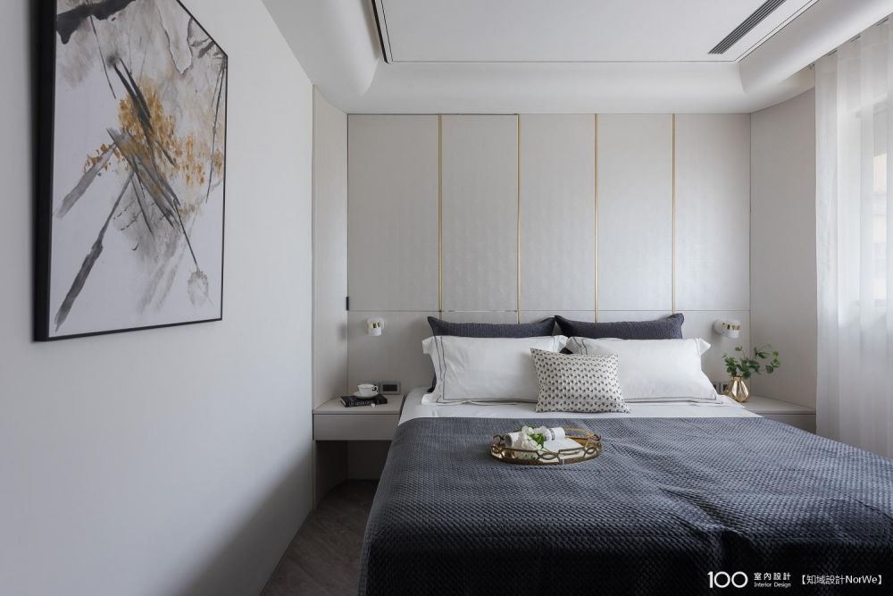 浪漫,床邊櫃,牆面設計,色彩,床頭板