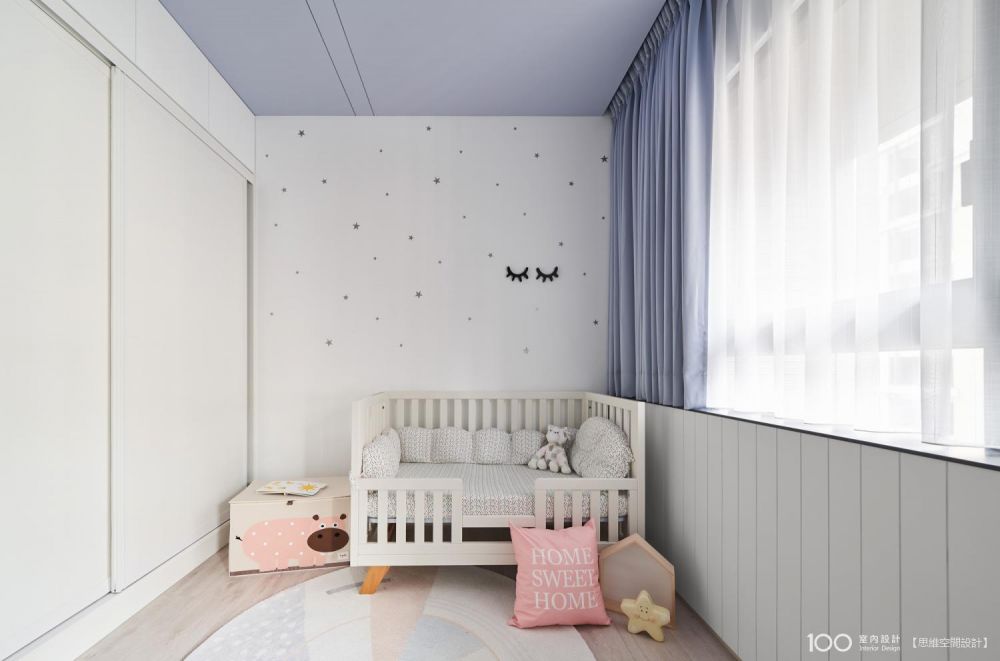 ▲盡量選擇低矮的床型，讓孩子能避免摔傷。圖片由思維設計提供，看看這個作品其他部分