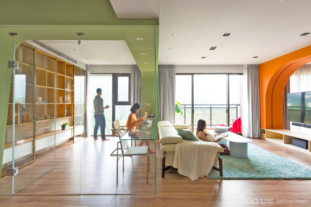 綠色,新成屋,現代風,玻璃,色彩