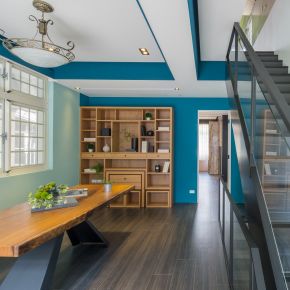 藍屋 the sky blue 混搭風 老屋翻新