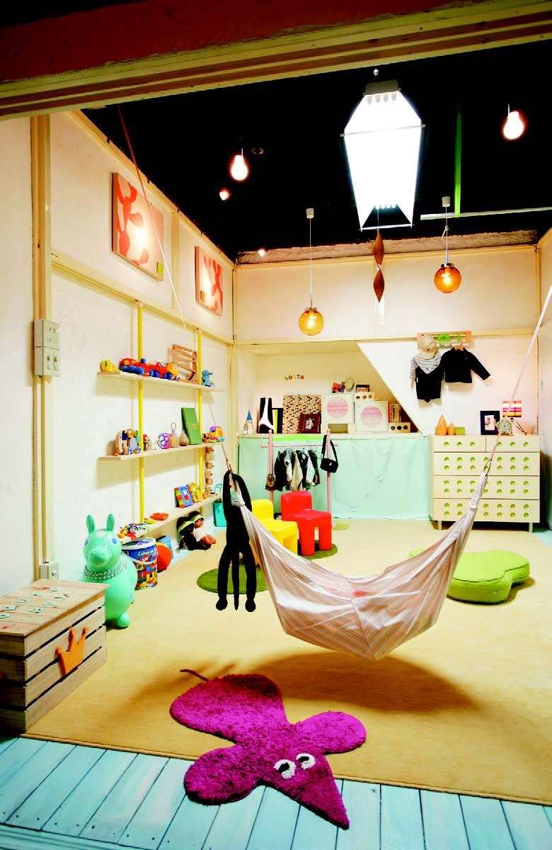 ▲Baby-space─沒想到原本是和室，吊床是亮點